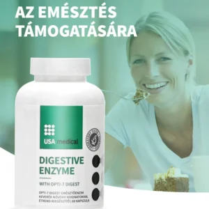 USAMEDICAL Emésztőenzim keverék növényi kivonatokkal kapszula 60 db